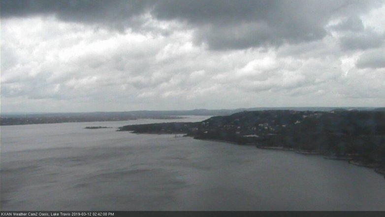 Lake Travis webcam, March 12, 2019 1:45 PM CT
