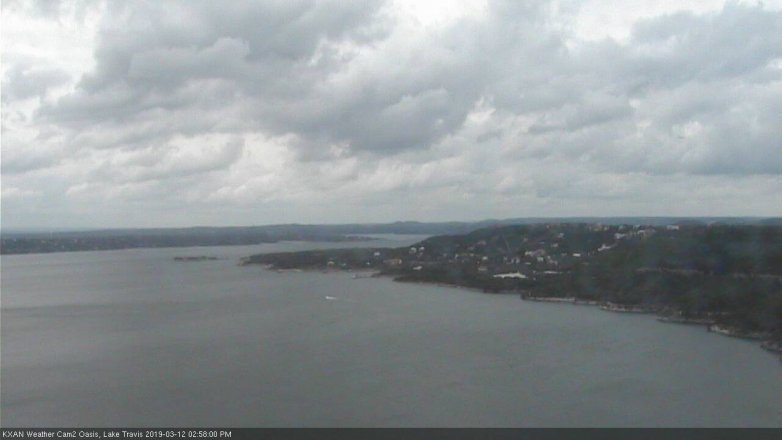 Lake Travis webcam, March 12, 2019 2:00 PM CT
