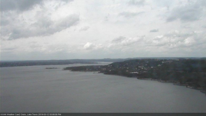 Lake Travis webcam, March 12, 2019 2:10 PM CT