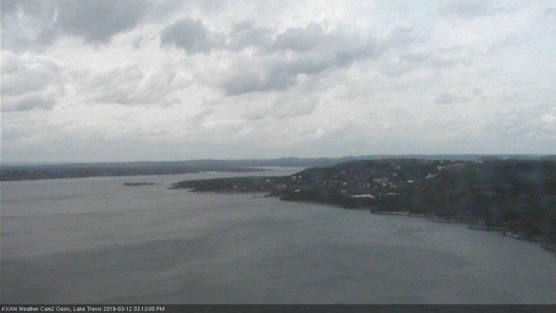 Lake Travis webcam, March 12, 2019 2:15 PM CT