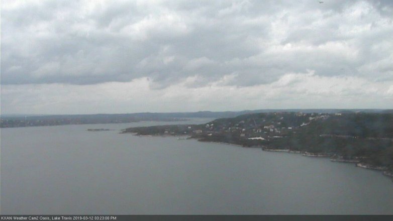 Lake Travis webcam, March 12, 2019 2:25 PM CT