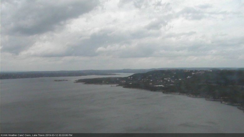 Lake Travis webcam, March 12, 2019 2:35 PM CT