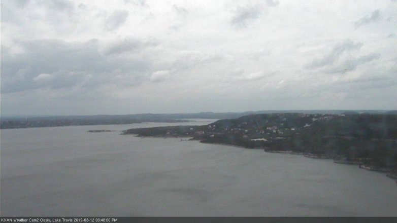 Lake Travis webcam, March 12, 2019 2:50 PM CT