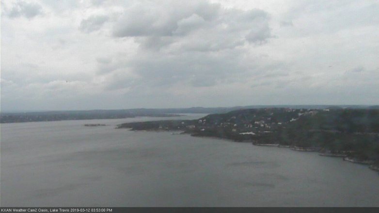 Lake Travis webcam, March 12, 2019 2:55 PM CT