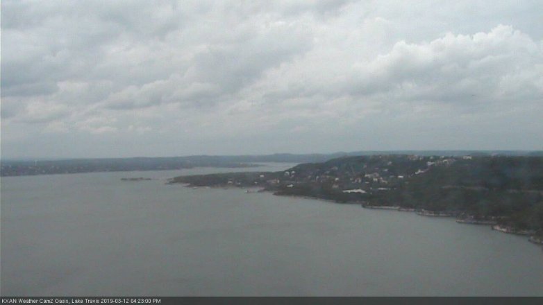 Lake Travis webcam, March 12, 2019 3:25 PM CT