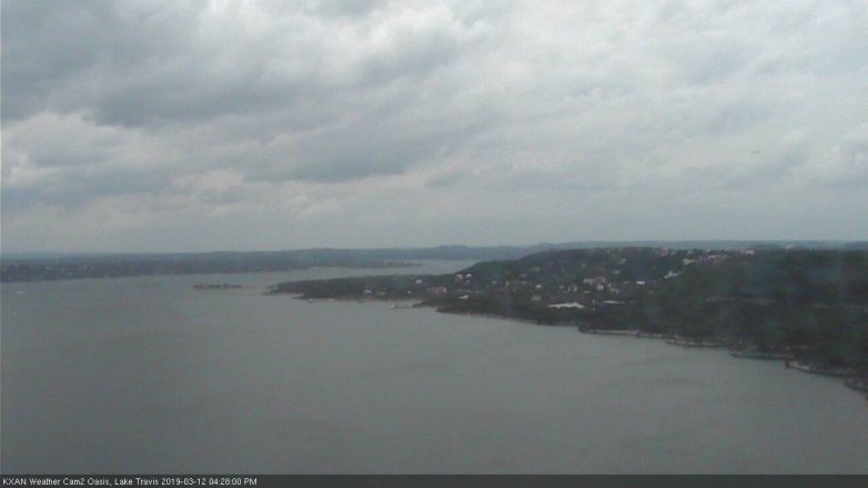 Lake Travis webcam, March 12, 2019 3:30 PM CT