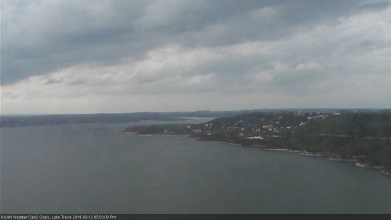 Lake Travis webcam, March 12, 2019 4:05 PM CT