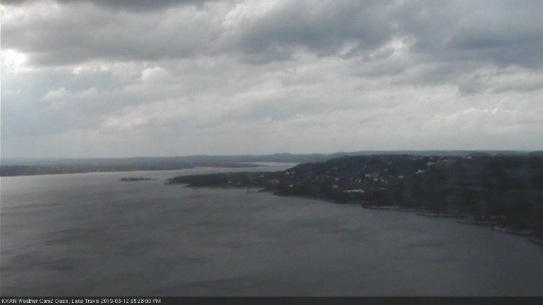 Lake Travis webcam, March 12, 2019 4:30 PM CT