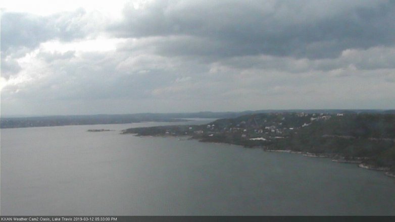 Lake Travis webcam, March 12, 2019 4:35 PM CT