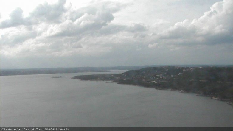 Lake Travis webcam, March 12, 2019 4:40 PM CT
