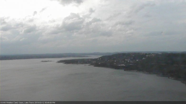 Lake Travis webcam, March 12, 2019 4:50 PM CT