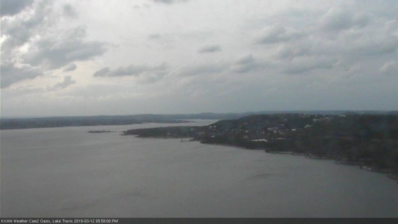 Lake Travis webcam, March 12, 2019 5:00 PM CT
