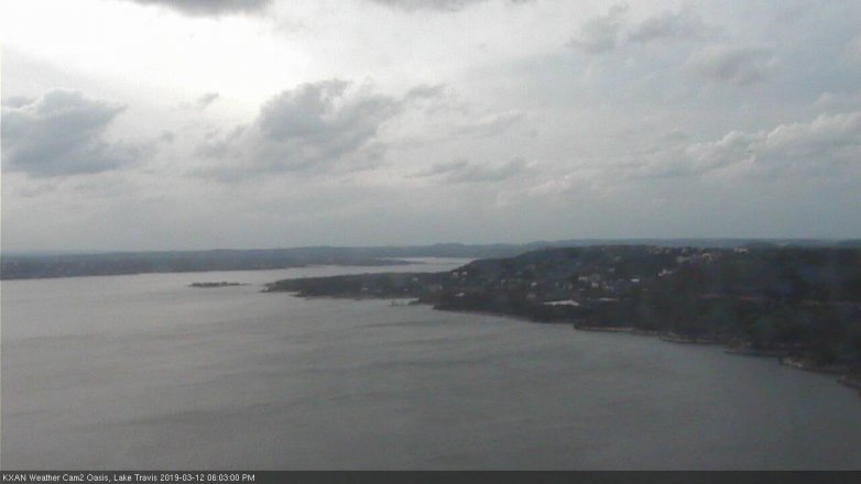 Lake Travis webcam, March 12, 2019 5:05 PM CT