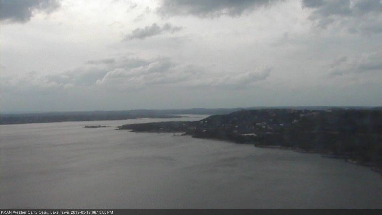 Lake Travis webcam, March 12, 2019 5:15 PM CT