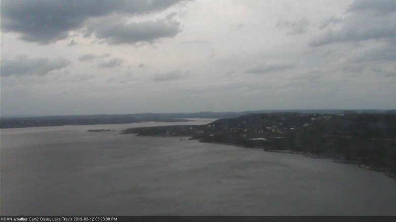 Lake Travis webcam, March 12, 2019 5:25 PM CT