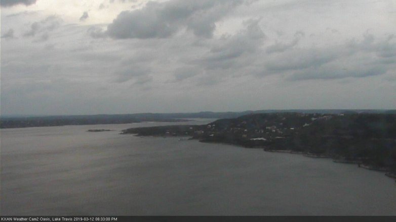 Lake Travis webcam, March 12, 2019 5:35 PM CT