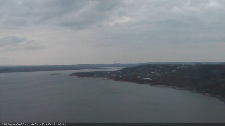 Lake Travis webcam, March 12, 2019 6:20 PM CT