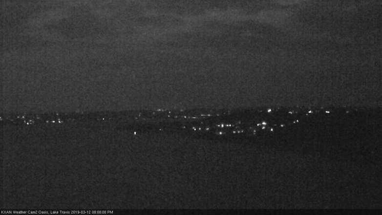 Lake Travis webcam, March 12, 2019 7:10 PM CT