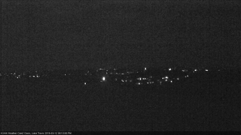 Lake Travis webcam, March 12, 2019 7:15 PM CT
