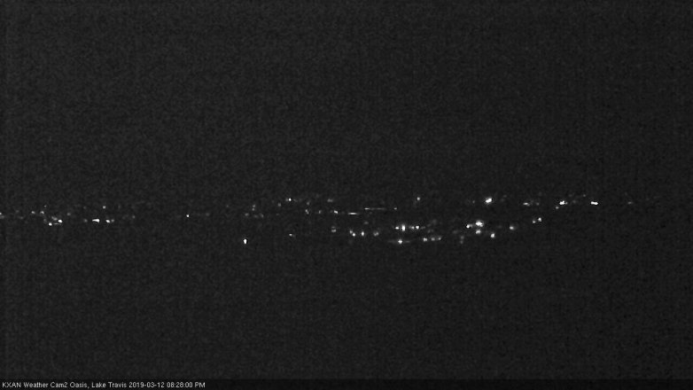 Lake Travis webcam, March 12, 2019 7:30 PM CT