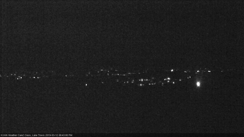 Lake Travis webcam, March 12, 2019 7:45 PM CT