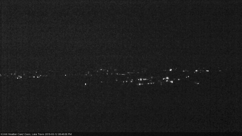 Lake Travis webcam, March 12, 2019 7:50 PM CT