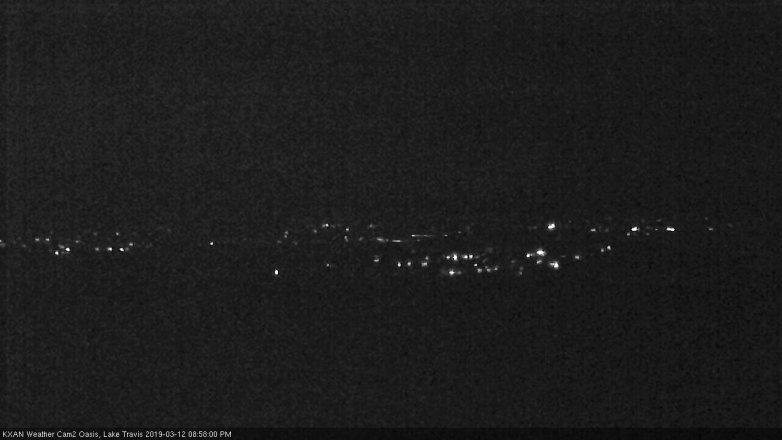 Lake Travis webcam, March 12, 2019 8:00 PM CT
