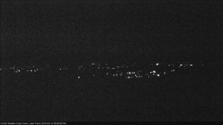 Lake Travis webcam, March 12, 2019 8:10 PM CT