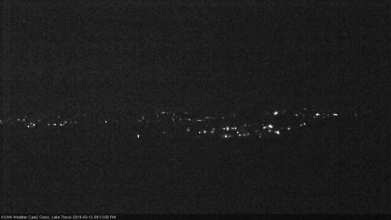 Lake Travis webcam, March 12, 2019 8:15 PM CT