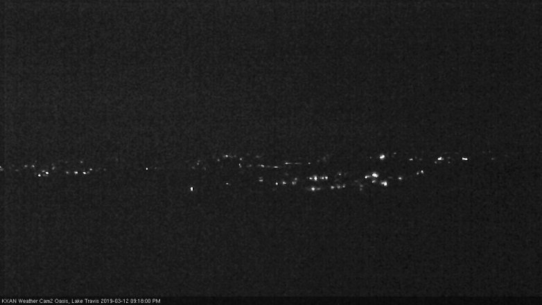 Lake Travis webcam, March 12, 2019 8:20 PM CT