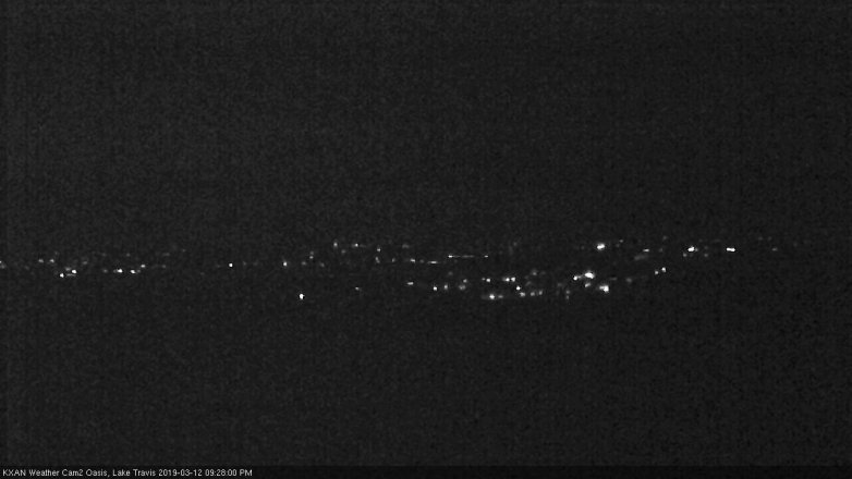 Lake Travis webcam, March 12, 2019 8:30 PM CT