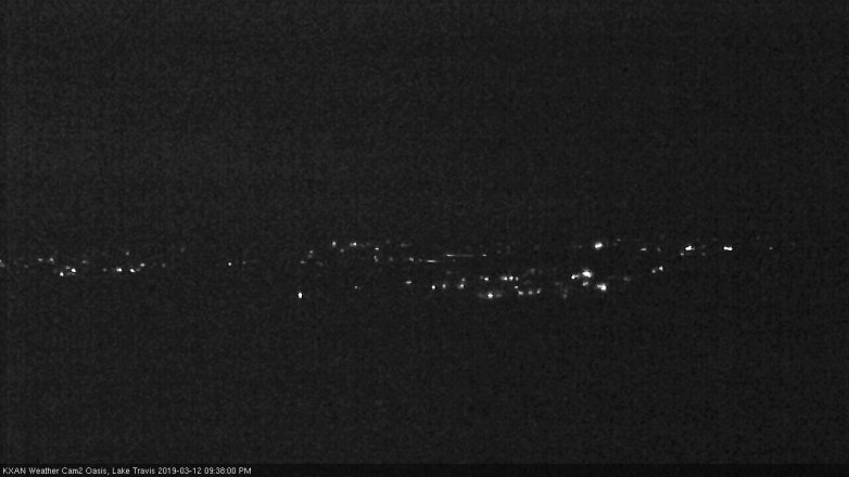 Lake Travis webcam, March 12, 2019 8:40 PM CT