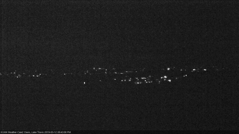 Lake Travis webcam, March 12, 2019 8:45 PM CT