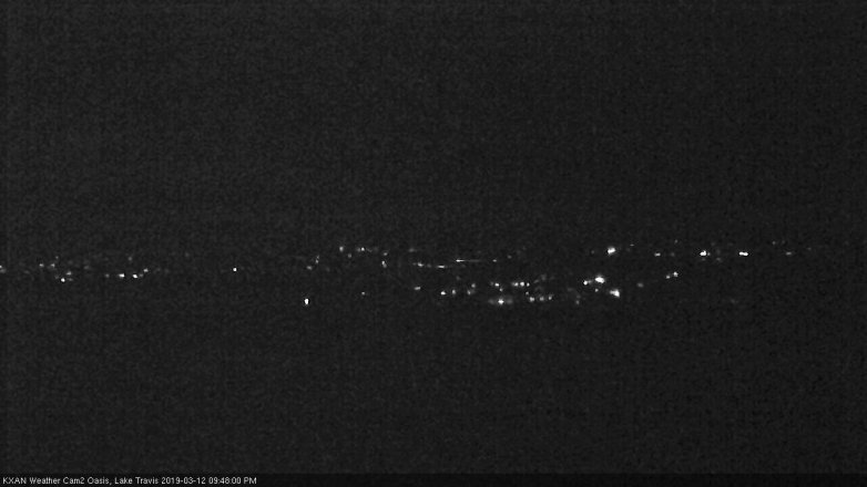 Lake Travis webcam, March 12, 2019 8:50 PM CT