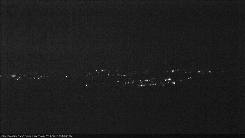 Lake Travis webcam, March 12, 2019 8:55 PM CT
