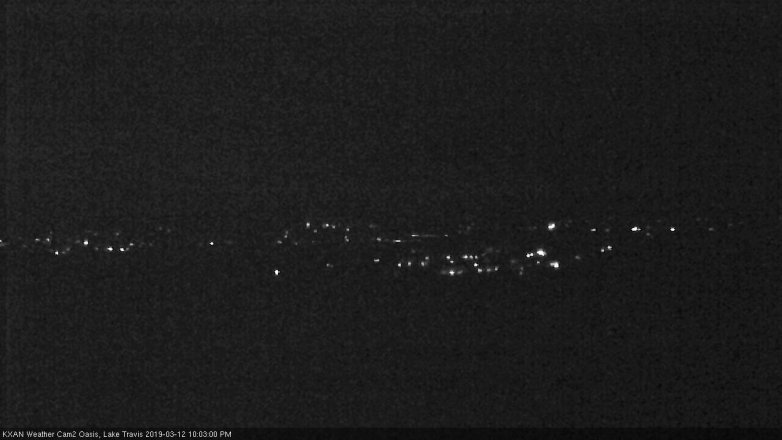 Lake Travis webcam, March 12, 2019 9:05 PM CT