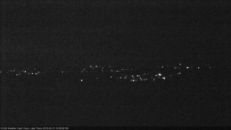 Lake Travis webcam, March 12, 2019 9:40 PM CT