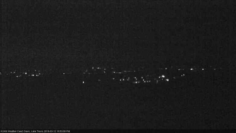 Lake Travis webcam, March 12, 2019 9:55 PM CT