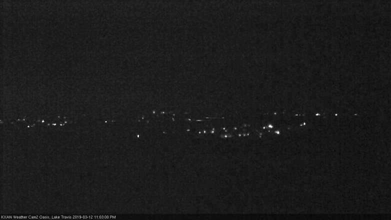 Lake Travis webcam, March 12, 2019 10:05 PM CT