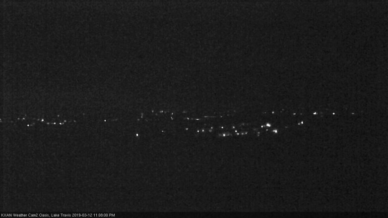 Lake Travis webcam, March 12, 2019 10:10 PM CT