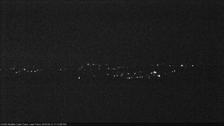 Lake Travis webcam, March 12, 2019 10:15 PM CT