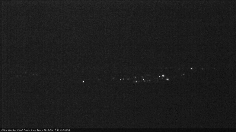 Lake Travis webcam, March 12, 2019 10:45 PM CT