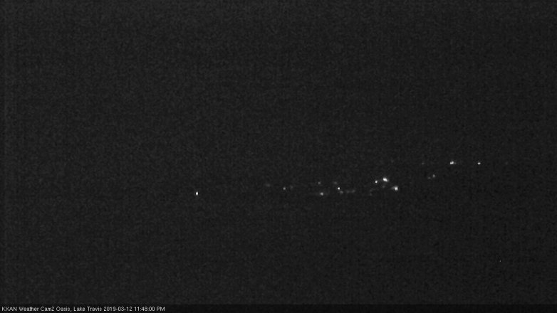 Lake Travis webcam, March 12, 2019 10:50 PM CT