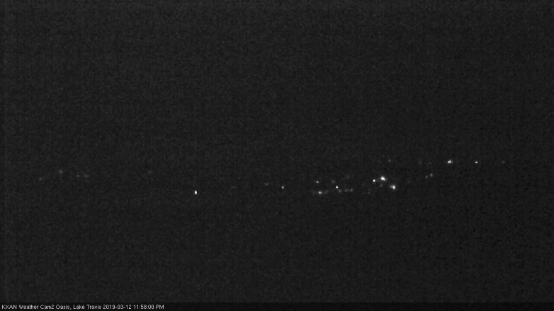 Lake Travis webcam, March 12, 2019 11:00 PM CT