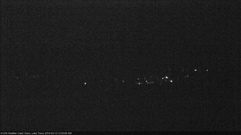 Lake Travis webcam, March 12, 2019 11:05 PM CT