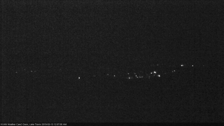 Lake Travis webcam, March 12, 2019 11:10 PM CT