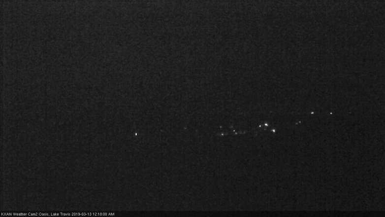 Lake Travis webcam, March 12, 2019 11:20 PM CT