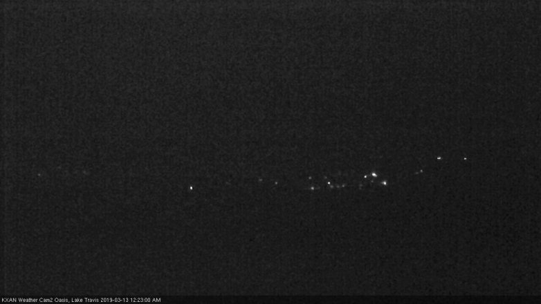 Lake Travis webcam, March 12, 2019 11:25 PM CT