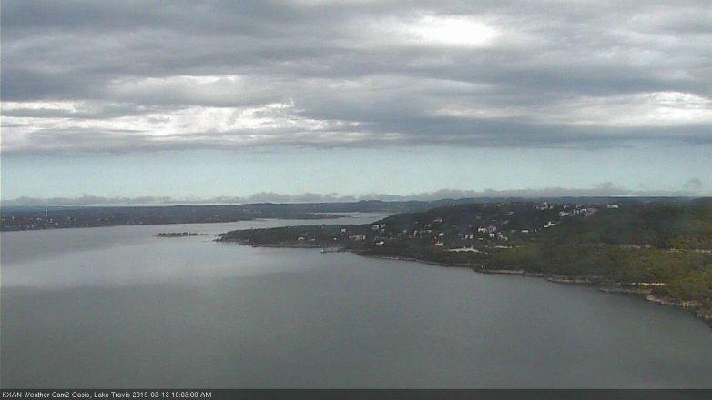 Lake Travis webcam, March 13, 2019 9:05 AM CT