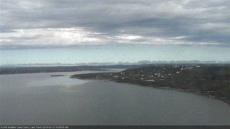 Lake Travis webcam, March 13, 2019 9:10 AM CT